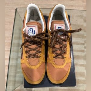 Reebok Mustard and Purple Sneakers